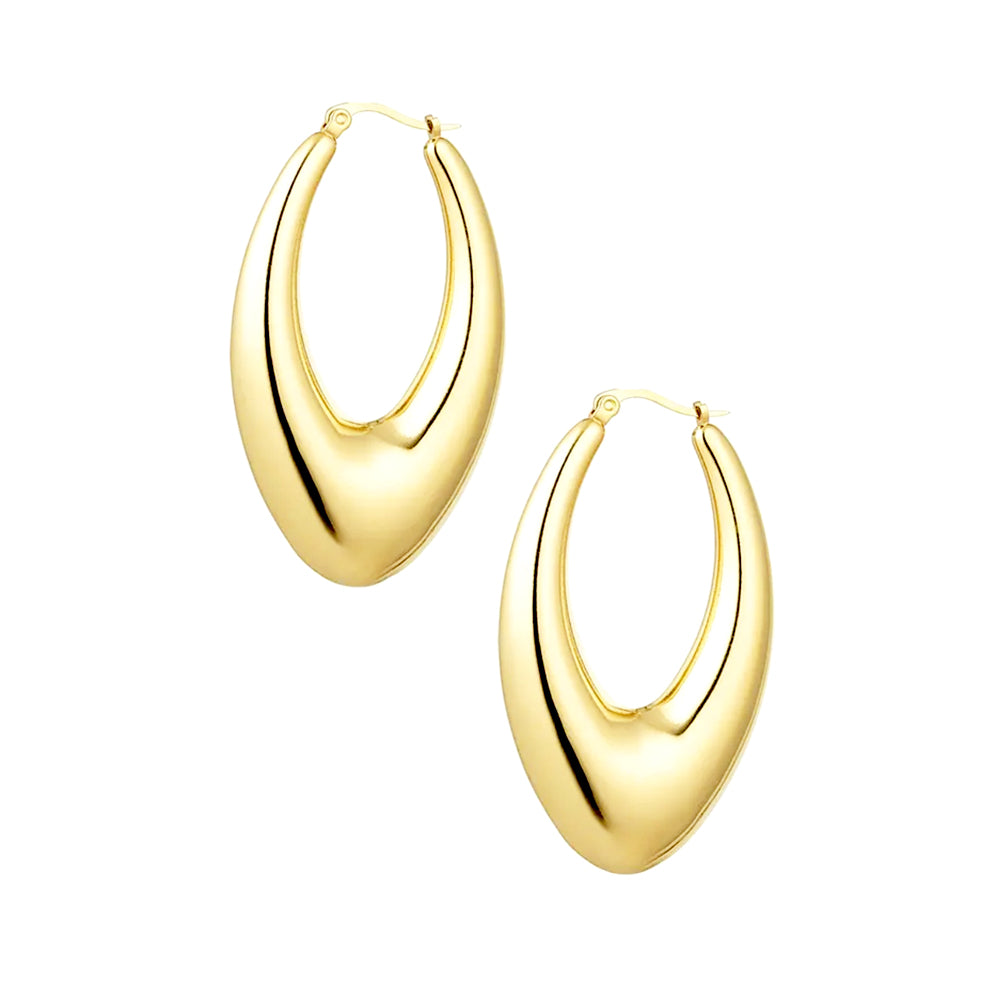THE REGAL HOOPS - GOLD PLATED