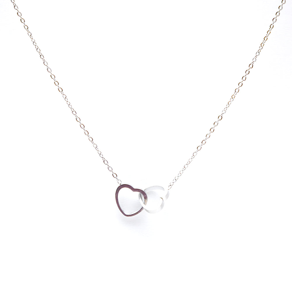 THE HEARTLOCK NECKLACE - SILVER PLATED