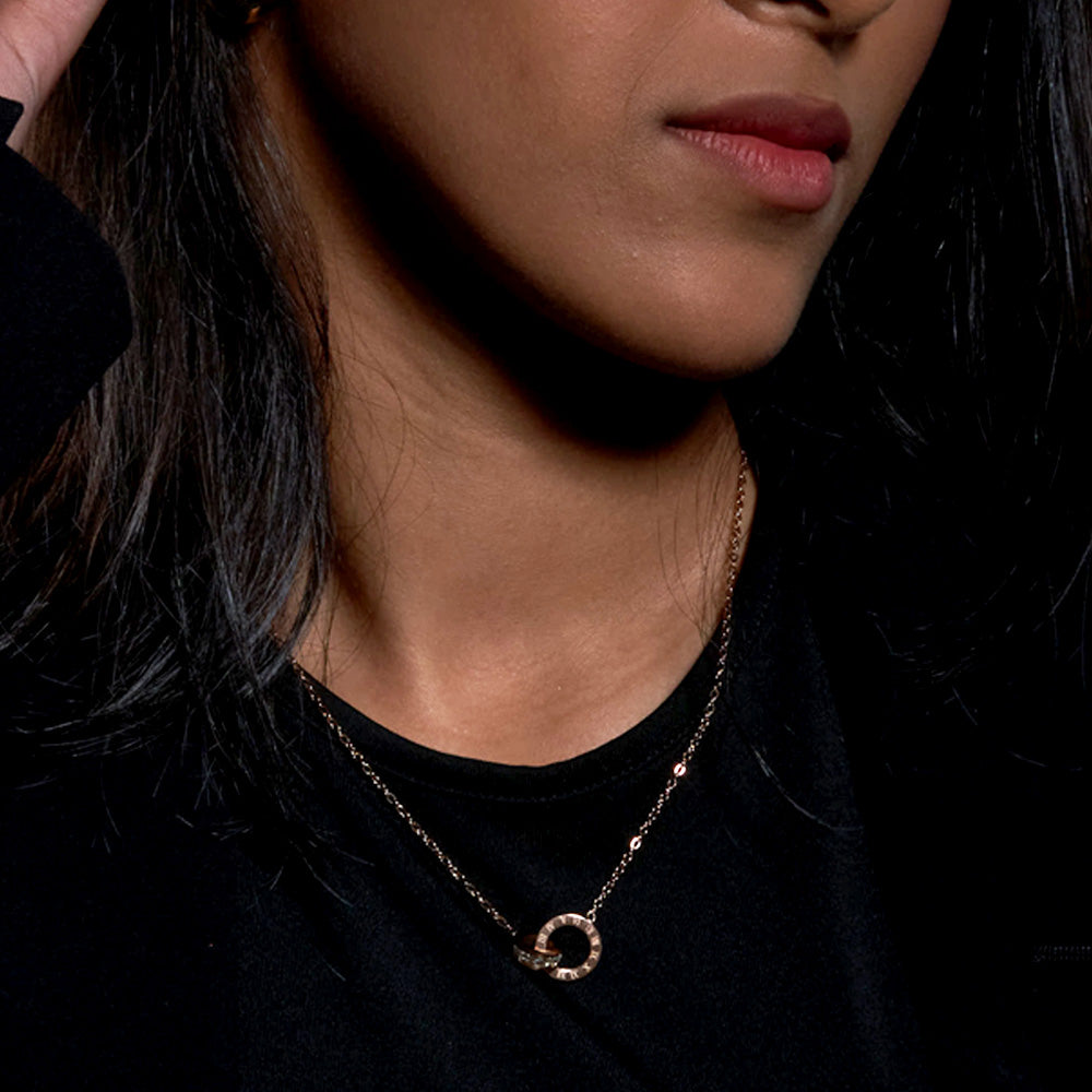 THE TIMELESS NECKLACE - ROSE GOLD PLATED