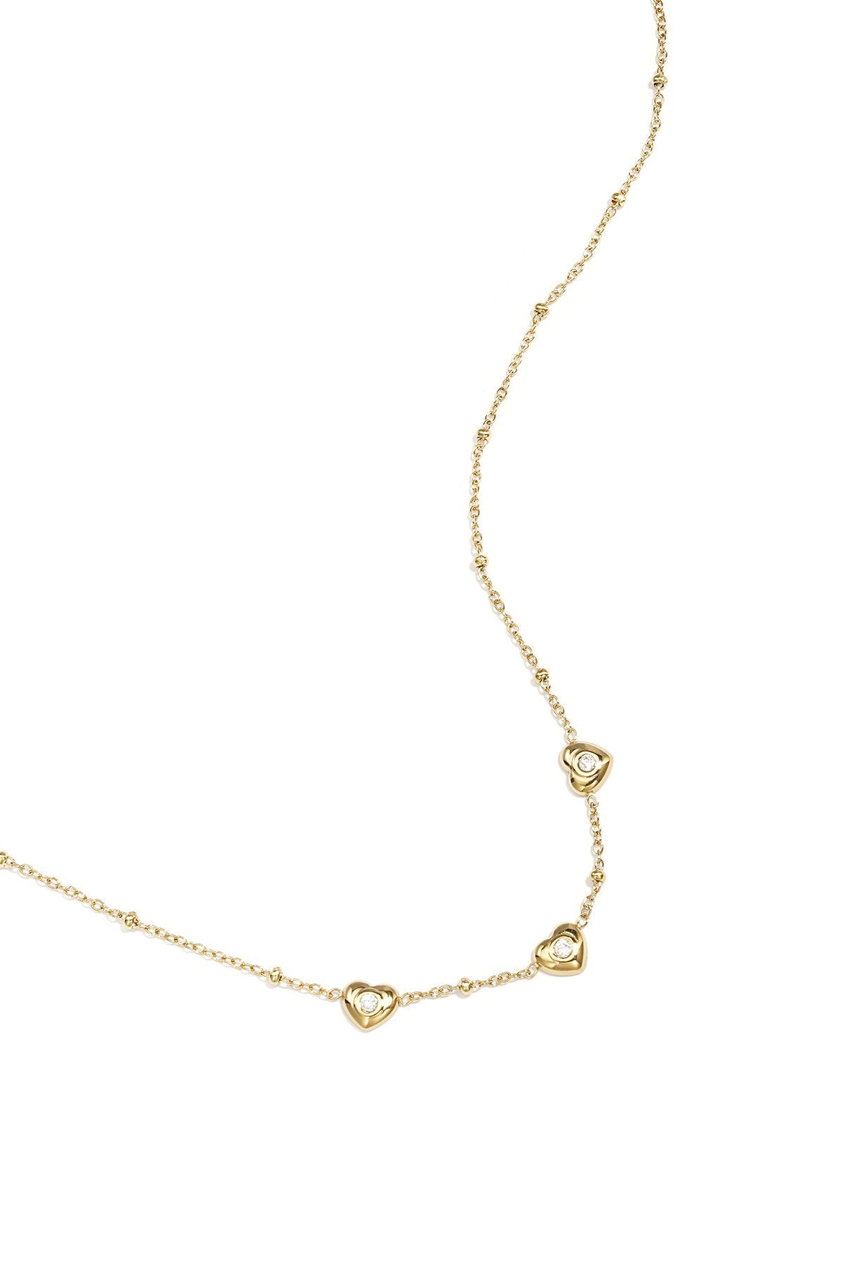 Triple heart necklace