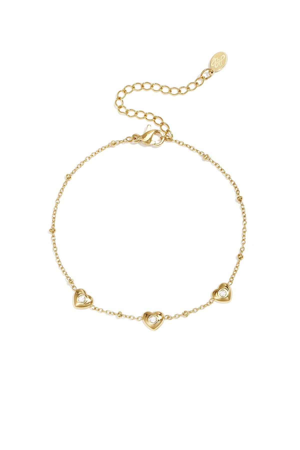 Triple heart bracelet