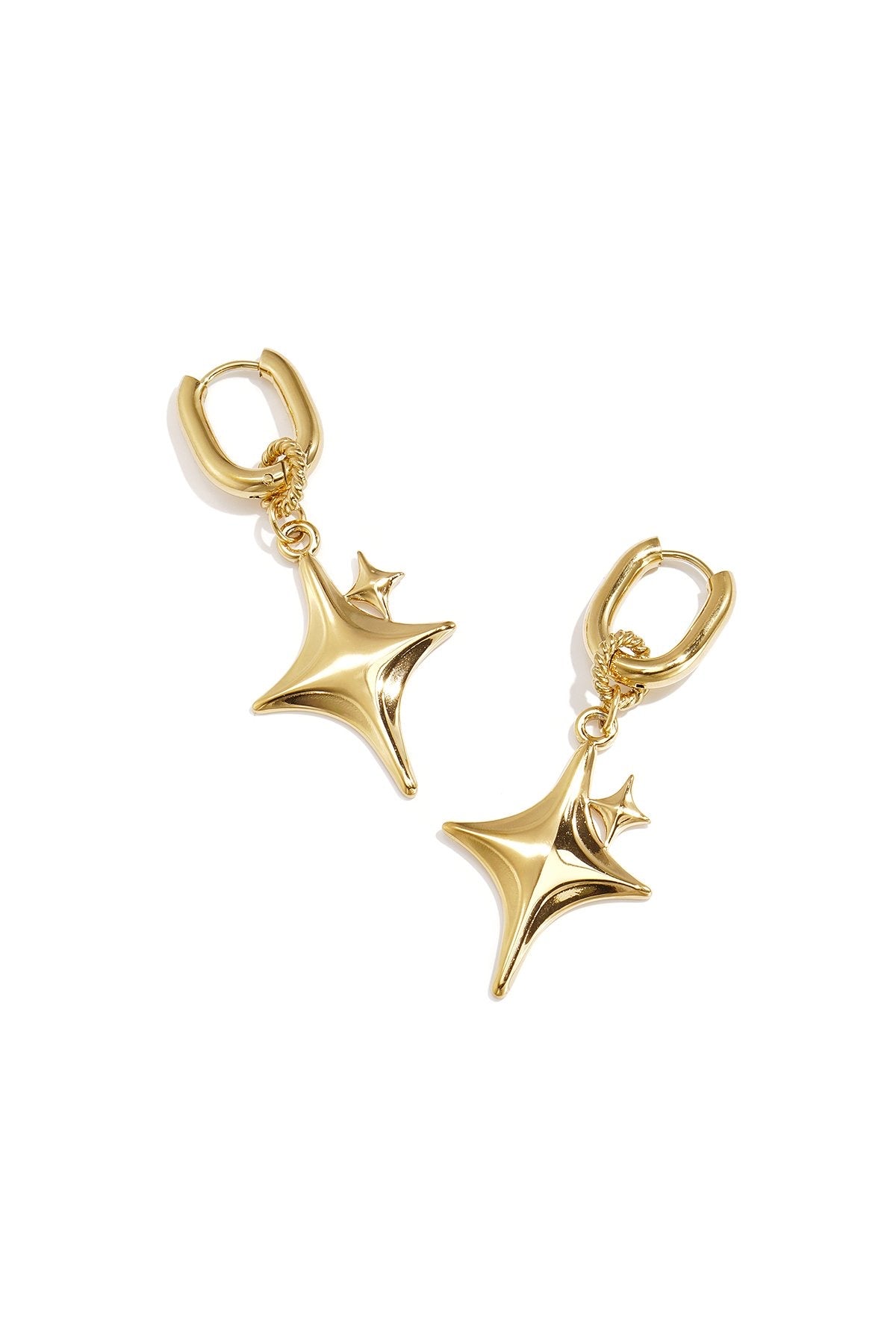 Star drop earrings