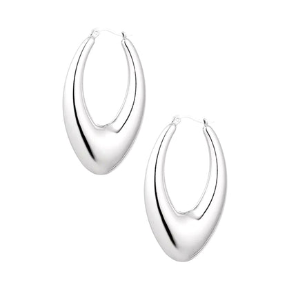 THE REGAL HOOPS - SILVER PLATED