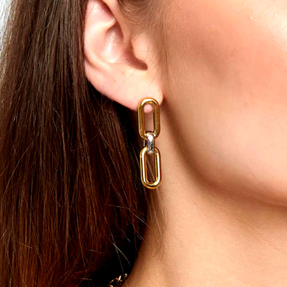 LINK EARRINGS GOLD
