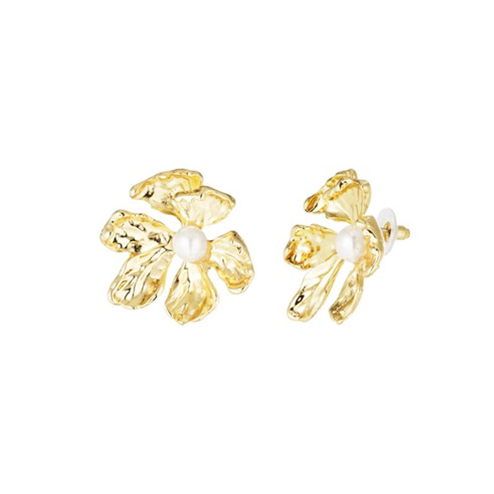 PEARL EARRINGS GOLD