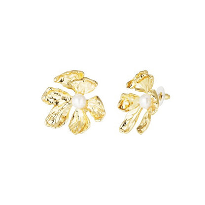 PEARL EARRINGS GOLD