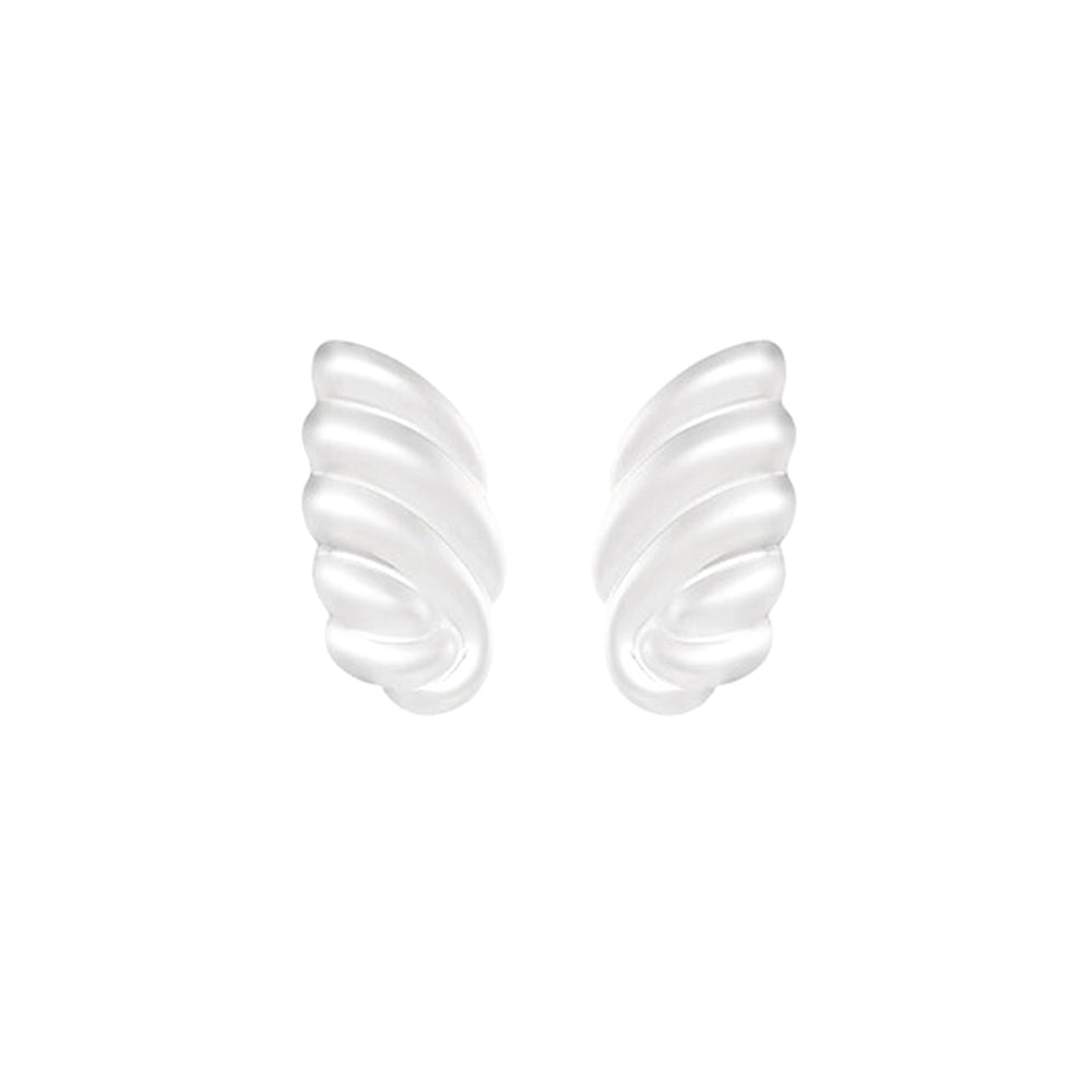 STUD WINGS EARRING SILVER