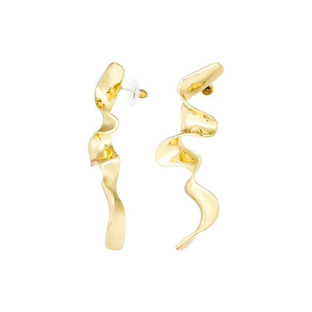 SWIRL EARRINGS GOLD