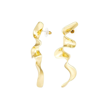 SWIRL EARRINGS GOLD