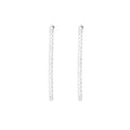 ZIRCONIA DROP EARRINGS SILVER