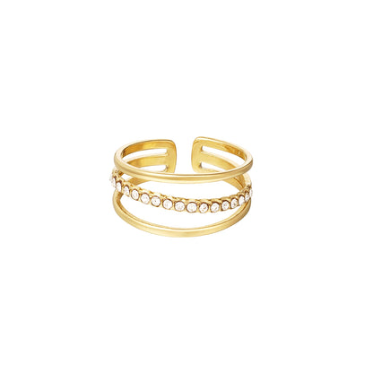 THE ETERNITY STACK RING - GOLD PLATED