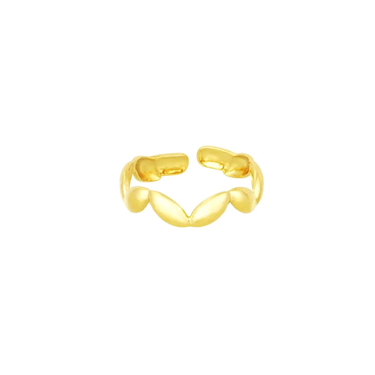 THE WAVE RING - GOLD PLATED
