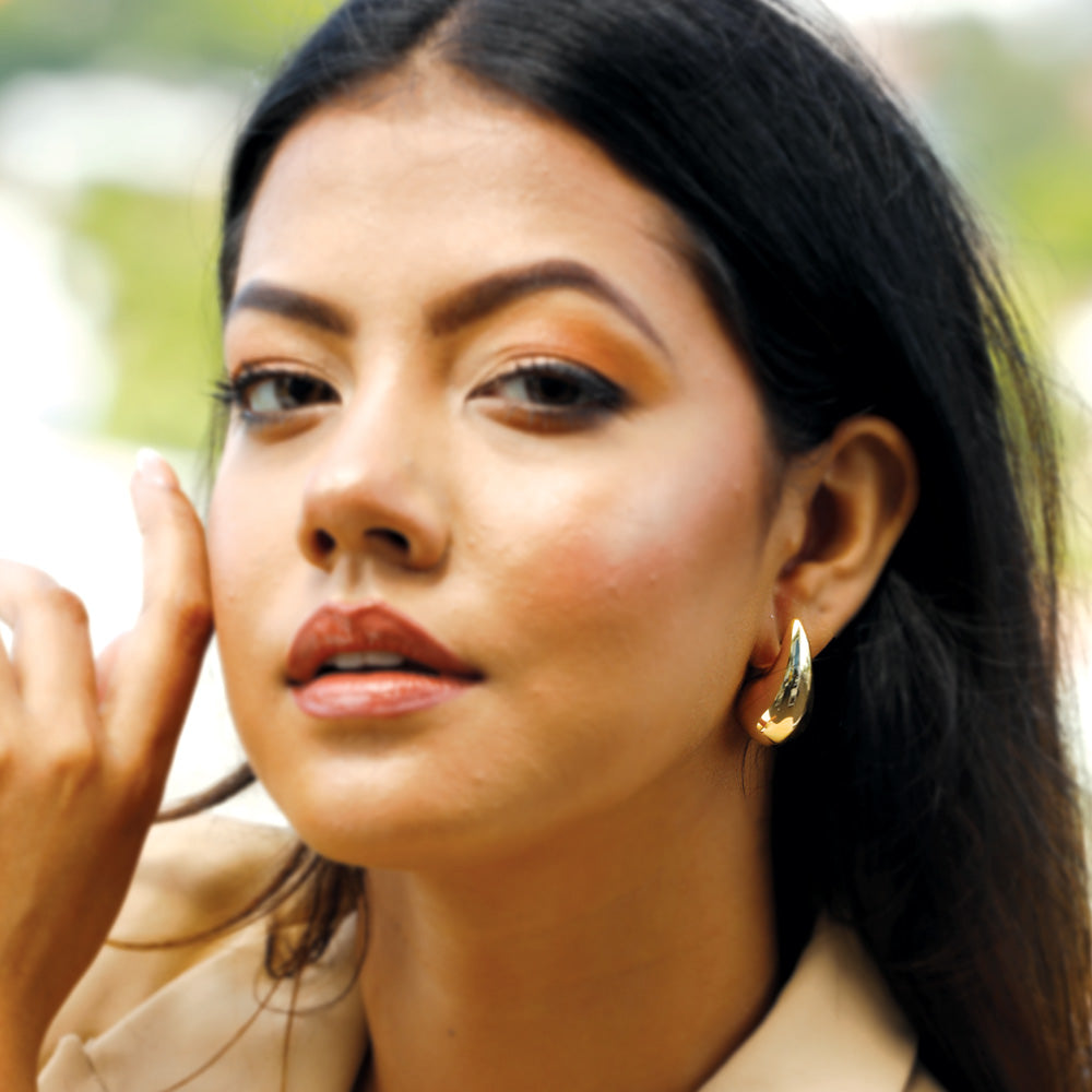 THE TEARDROP EARRING - GOLD PLATED